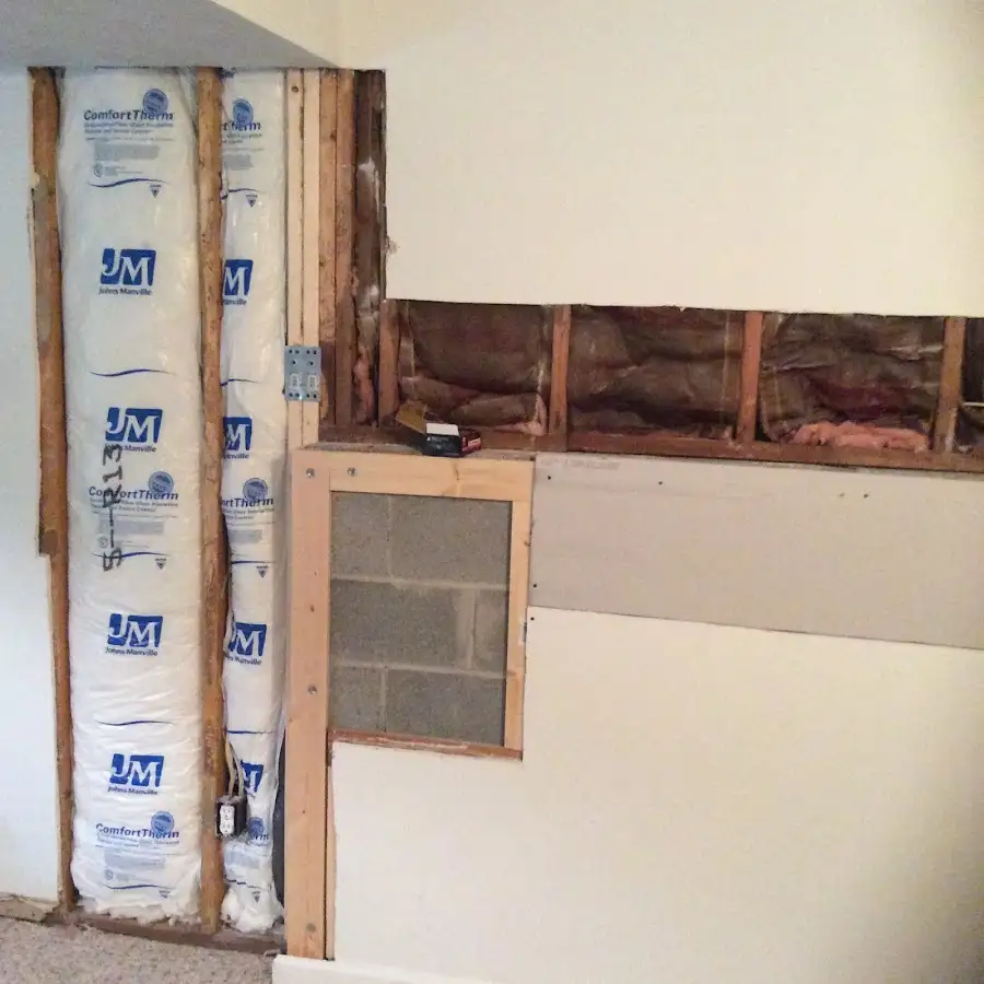 Wall insulation replacement during Structural Drying in Commerce